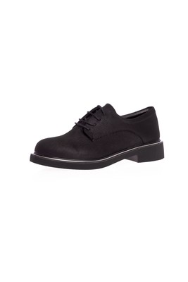  Kent Shop Siyah Sim Bağcıklı Kadın Günlük Ayakkabı