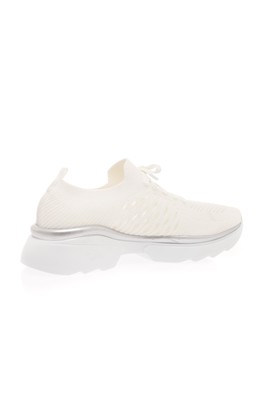  Kent Shop Beyaz Triko 4 Cm Kadın Spor Ayakkabı