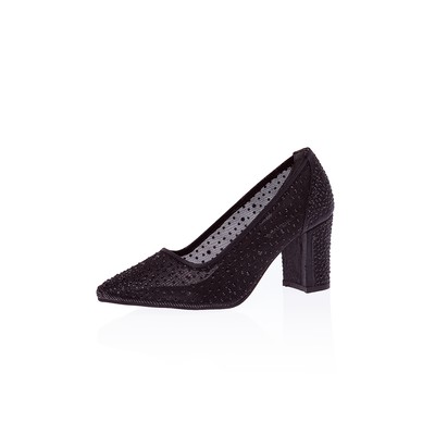  Kent Shop Siyah 7 Cm Sindirella Kadın Topuklu Ayakkabı