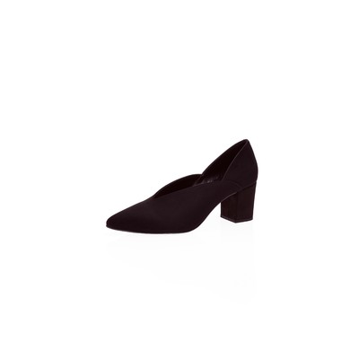  Kent Shop Siyah Süet 6 Cm Kadın Topuklu Ayakkabı