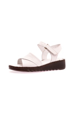  Kent Shop Beyaz 3,5 Cm Hakiki Deri Comfort Kadın Sandalet