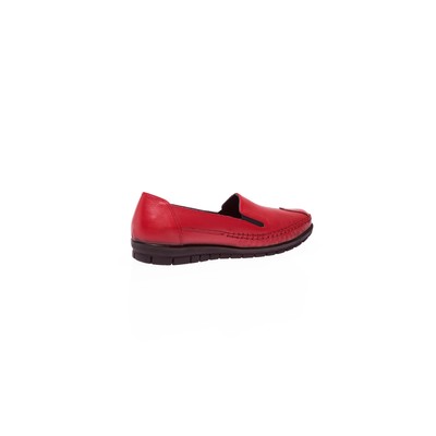  Kent Shop Kırmızı %100 Deri Kadın Comfort Ayakkabı