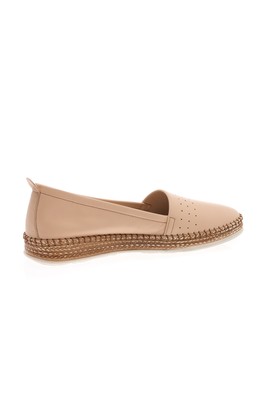  Kent Shop Bej %100 Deri Comfort Kadın Comfort Ayakkabı