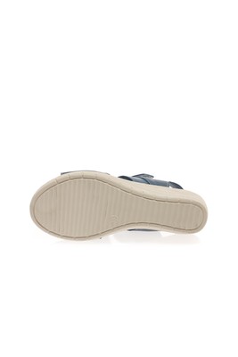  Kent Shop Mavi 6 Cm Hakiki Deri Comfort Kadın Sandalet
