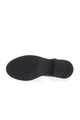  Kent Shop Siyah 4 Cm Kadın Sandalet