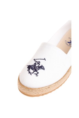  Beverly Hılls Polo Club Beyaz 4 Cm Keten Kadın Spor Ayakkabı