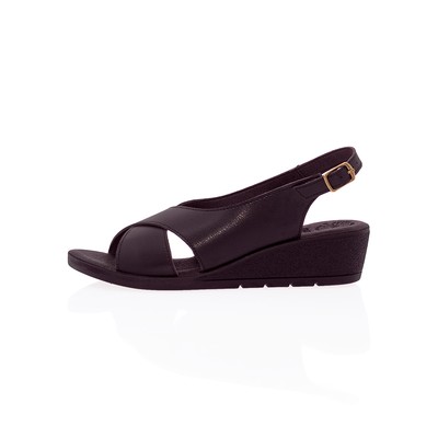  Muya Siyah 4 Cm Comfort Kadın Sandalet