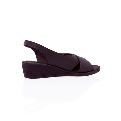  Muya Siyah 4 Cm Comfort Kadın Sandalet