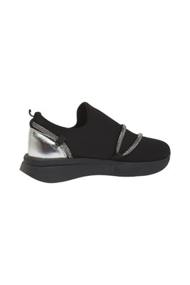  Kent Shop Siyah 3 Cm Taşlı Kadın Spor Ayakkabı