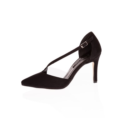  Kent Shop Siyah Süet 9 Cm Kadın Topuklu Ayakkabı