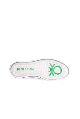  Benetton Lacivert 2 Cm Keten Kadın Spor Ayakkabı