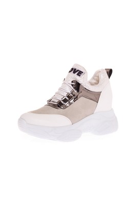  Kent Shop Beyaz 8 Cm Dolgu Taban Kadın Spor Ayakkabı