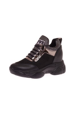  Kent Shop Siyah 8 Cm Dolgu Taban Kadın Spor Ayakkabı