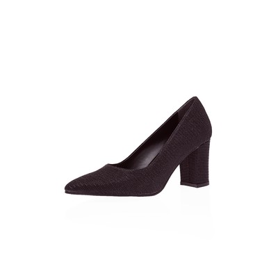  Kent Shop Siyah 7 Cm Simli Kadın Topuklu Ayakkabı