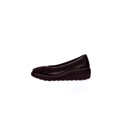  Kent Shop Siyah Rugan Taşlı Kadın Günlük Ayakkabı