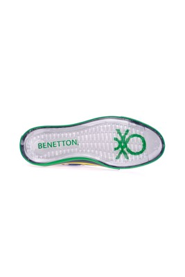  Benetton Lacivert 2 Cm Keten Kadın Spor Ayakkabı