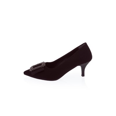  Kent Shop Siyah Tokalı Kadın Topuklu Ayakkabı
